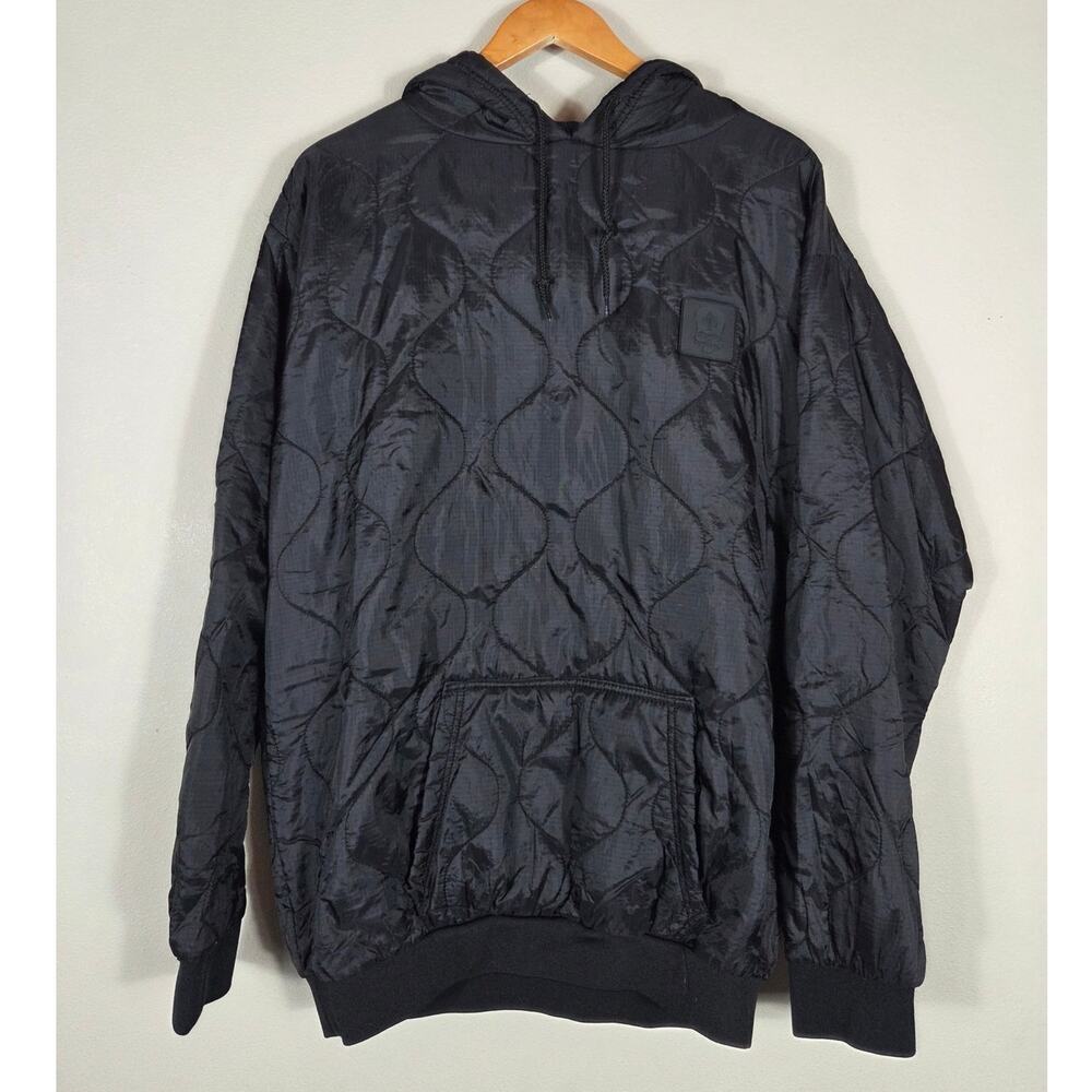 Zero Foxtrot Black Woobie Quilted Men's Contra Band Hoodie Size Large